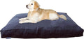 Espresso microsuede jumbo shredded memory foam pillow dog bed, 55 x 47 inches