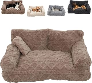 Pet Sofa Bed, Cozy Couch for Medium and Large Dogs and Cats, Khaki, 3XL