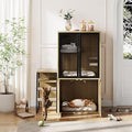 Modern 2-Tier Enclosed Cat Litter Box Furniture