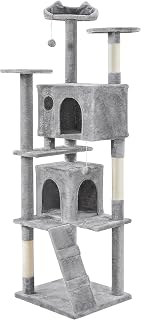 Topeakmart 80 Inch Cat Tree for Large Cats with Multiple Condos and Sisal Posts