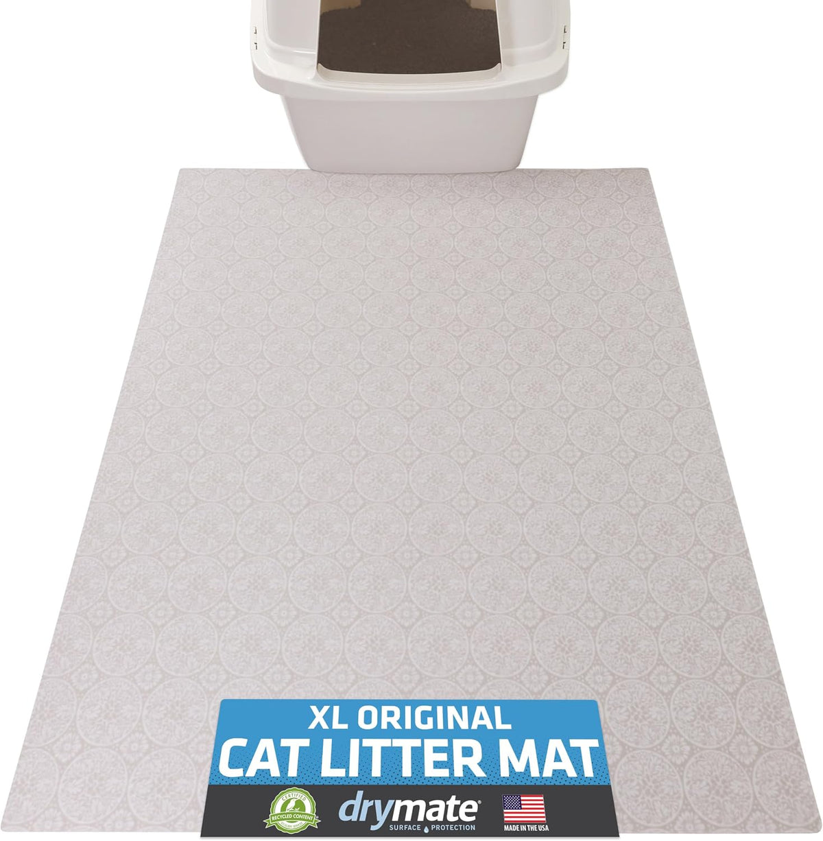 Dark grey 28 x 36 inch absorbent litter trapping mat – view 4