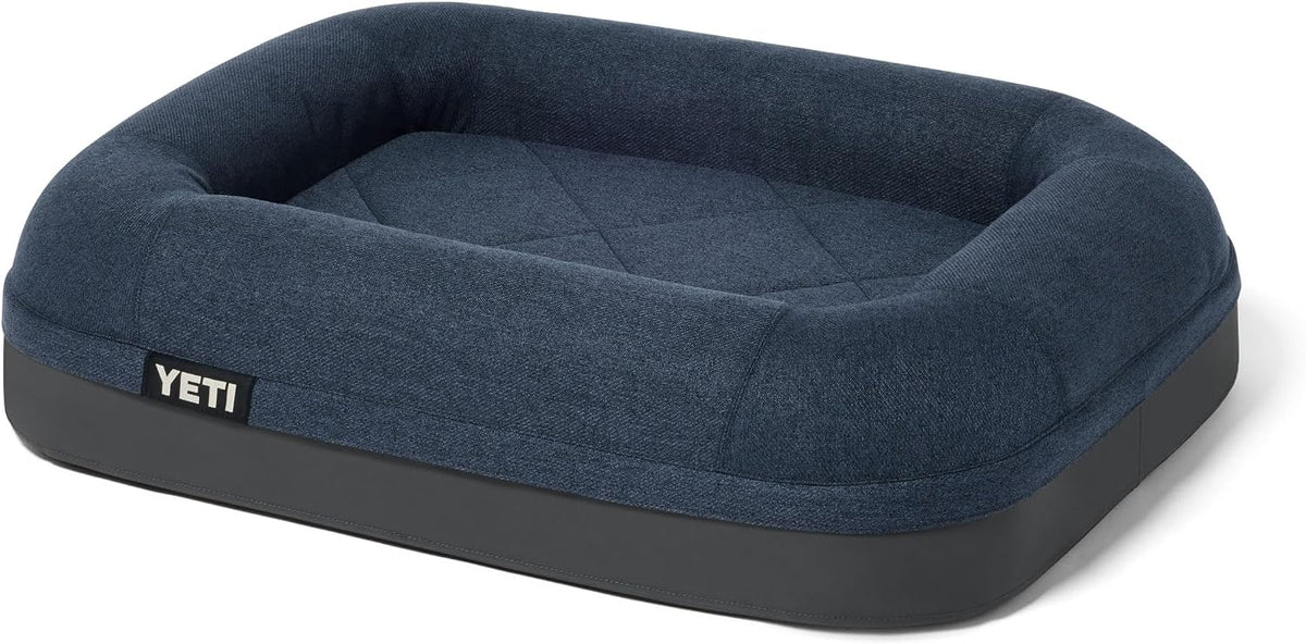 Olive small portable dog bed with polyester twill cover and waterproof base – view 4