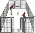 Dog Playpen for Yard, 40 Inch with 14 Anti-Rust Panels, Portable Exercise Fence for RV and Camping