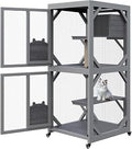 TrailBlaze 68-Inch Wooden Outdoor Catio, Grey, 172.7x82x79cm