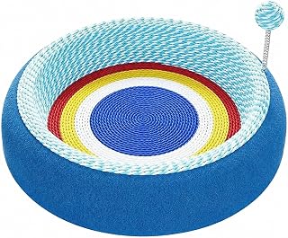 Cat Scratcher Board with Rope Ball and Basin-Style Lounge, Style 1