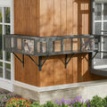 Gray extendable outdoor cat tunnel connecting window and catio – view 2