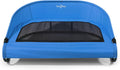 Large elevated cool-air cot bed for dogs