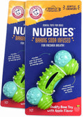 T-bone shaped nylon dog chew toy with rubber nubs, peanut butter flavor – view 5