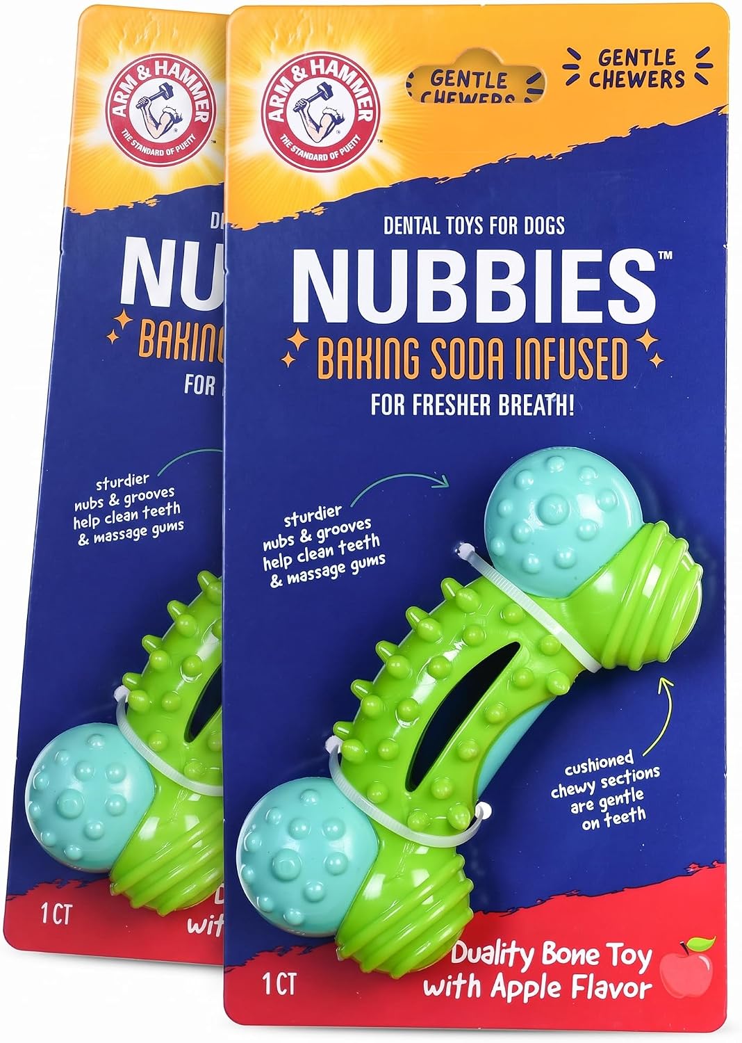 Dinosaur-shaped nylon dental chew toy for dogs with textured nubs, mint flavor – view 5