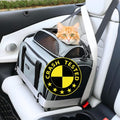 Grey green expandable crash-tested cat carrier car seat