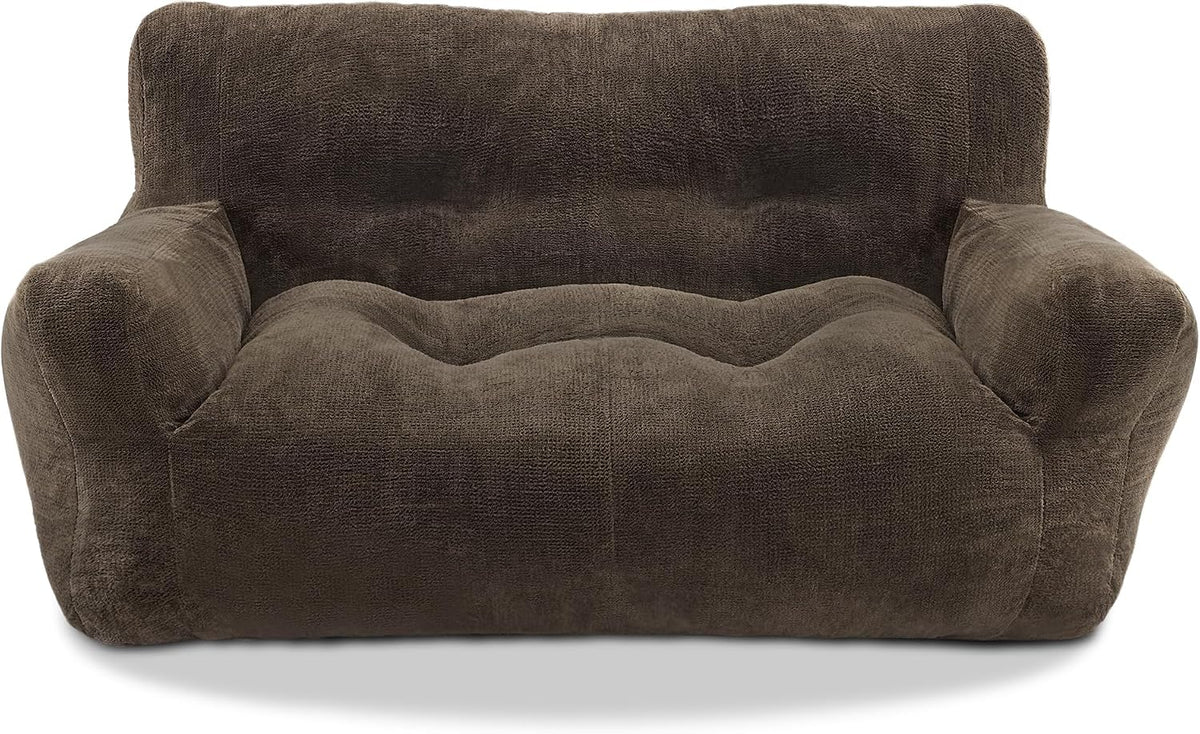 Neutral grey 43.4 inch dog sofa bed with raised sides – view 2