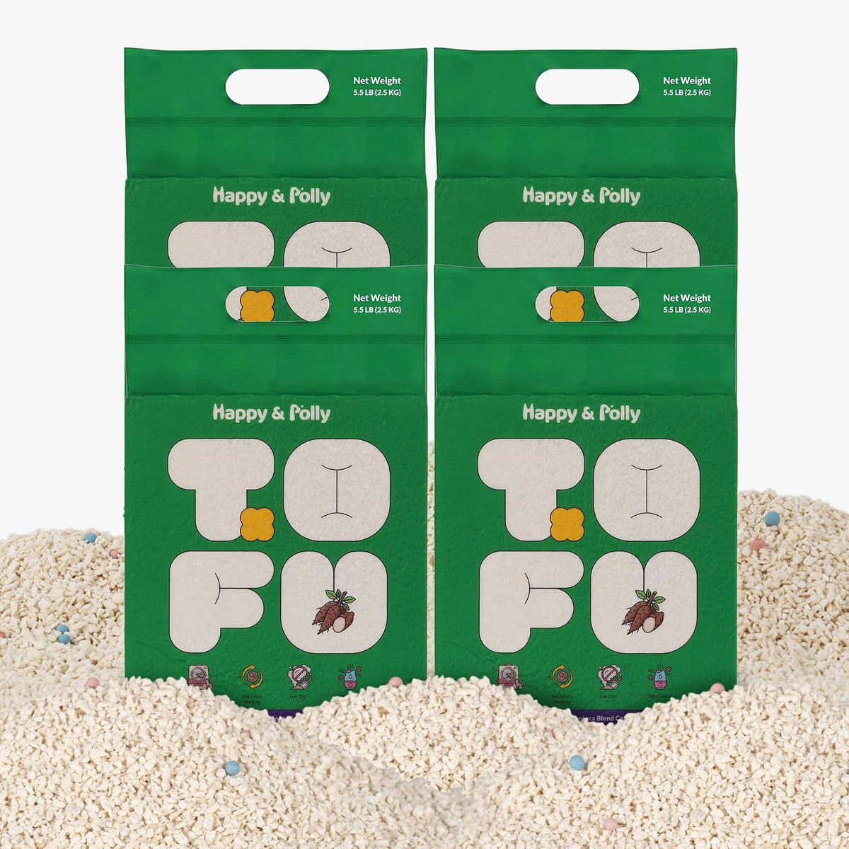 44 lb bag of unscented tofu and tapioca clumping cat litter – view 4