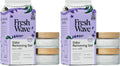 Lavender odor removing gel refill with two empty glass jars