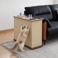 2-in-1 Cat Scratcher Side Table for Couch, Sofa Protector End Table