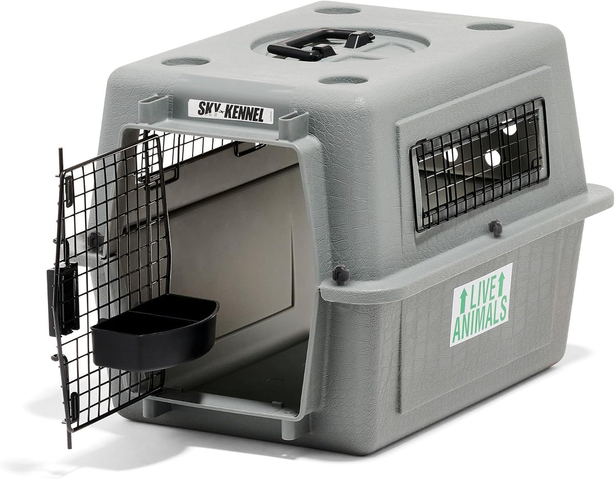 28 inch heavy-duty plastic air travel dog kennel – view 4