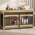 39.4 inch wooden dog crate furniture kennel for small and medium dogs