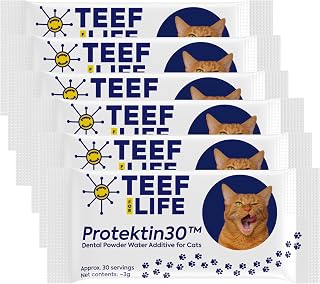 TEEF FOR LIFE Protektin30 Prebiotic Cat Dental Powder Refill, 180 Servings