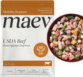 Packages of frozen fresh beef dog food with a served bowl – view 12