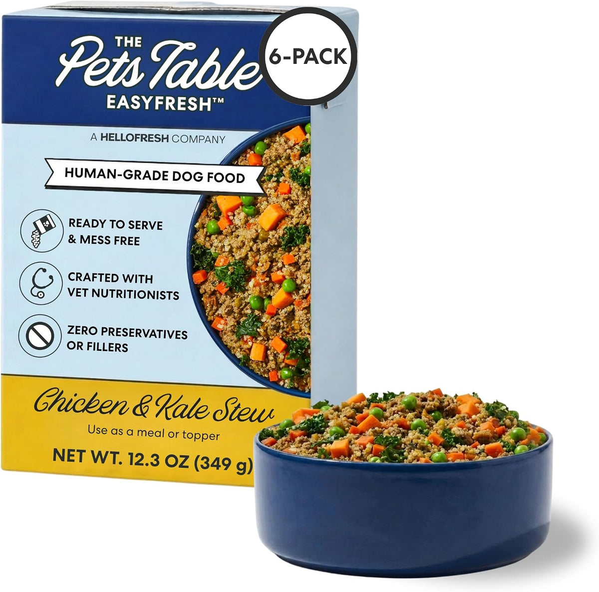 Pack of human grade fresh dog food in 12.3 oz ready-to-serve containers – view 5