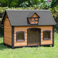 Insulated outdoor dog house with heater for large dogs – view 2