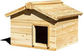BalterFF Wooden Weatherproof Outdoor Cat House, Winter Shelter for Stray Cats