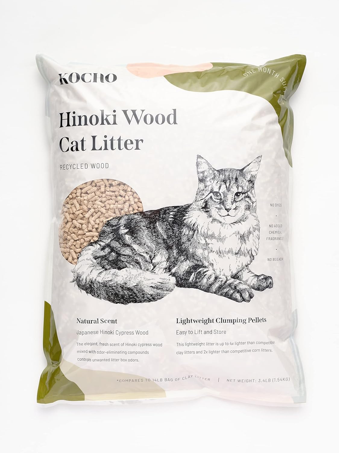 Bags of lightweight hinoki wood cat litter – view 2