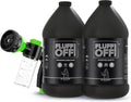 Gallon jugs of deshedding dog shampoo and conditioner with spray nozzle