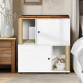 Double Cat Litter Box Enclosure with Shelf