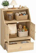 PawHut Dog Feeding Station with Food Storage, 2 Elevated Bowls and Slow-Feed Mat