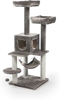 Prevue Pet Products Kitty Power Paws Party Tower Cat Tree with Hideaway Condo