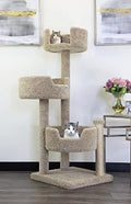Real Wood and Carpeted Cat Condo Tree