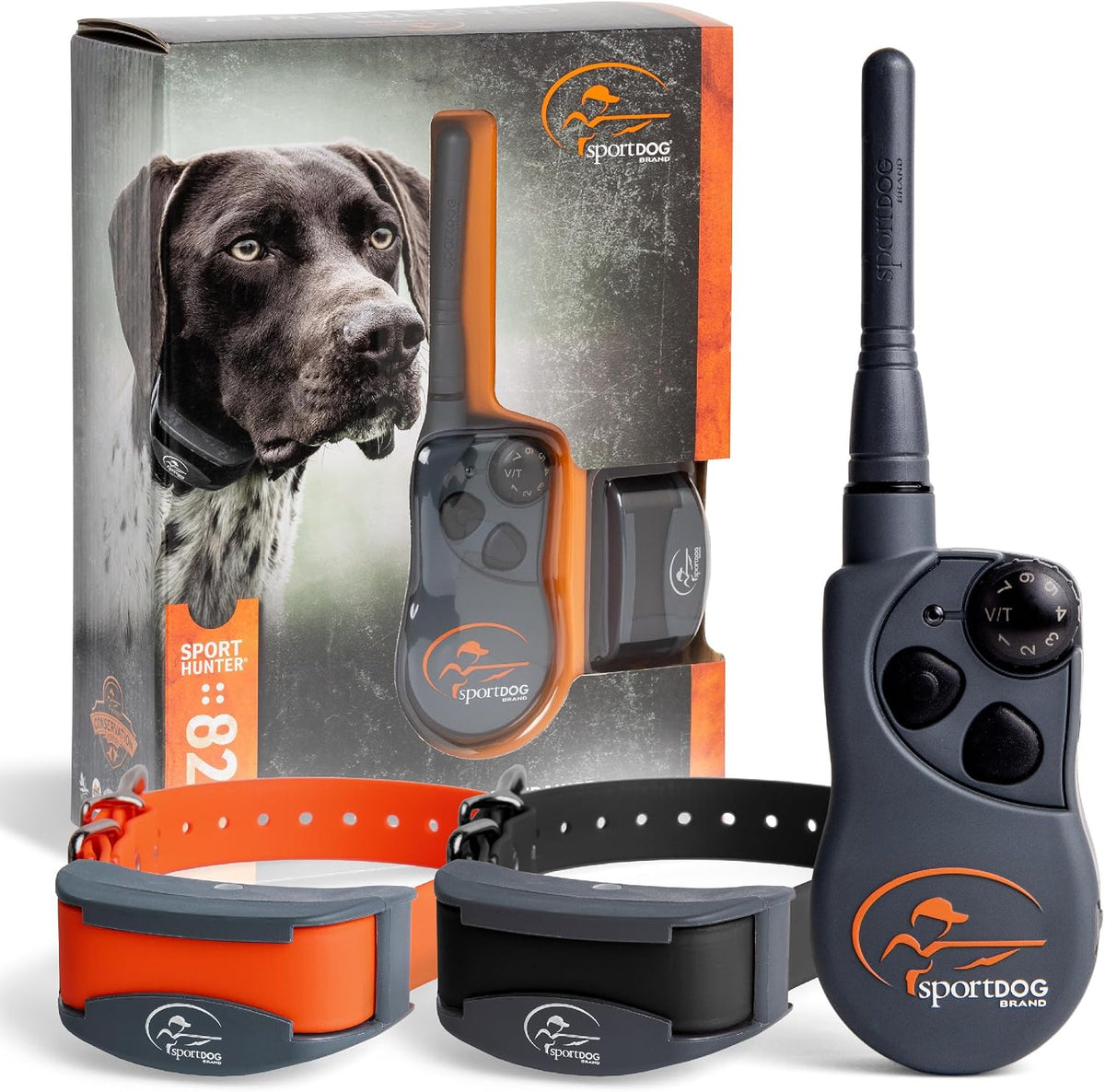 Handheld transmitter and receiver collar for half mile dog training – view 2