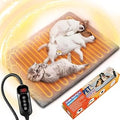 Pet Heating Pad for Dogs and Cats, 11 Temperature Settings, 24-Hour Timer, 28 x 16 Inch, Waterproof