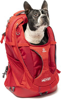 Red pet carrier backpack