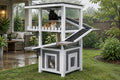 Four-tier waterproof outdoor cat house shelter