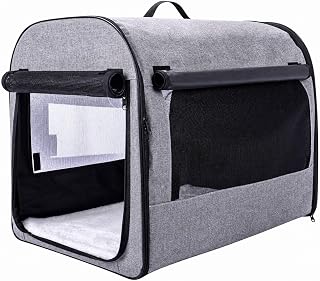 Pet Carrier with Mesh Ventilation Panels, Comfortable, for Trips and Appointment Visits, Size L