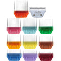 30W wide clipper blade with ten colored attachment combs