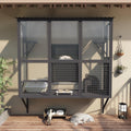 67 inch window catio cat enclosure with platforms and hiding room