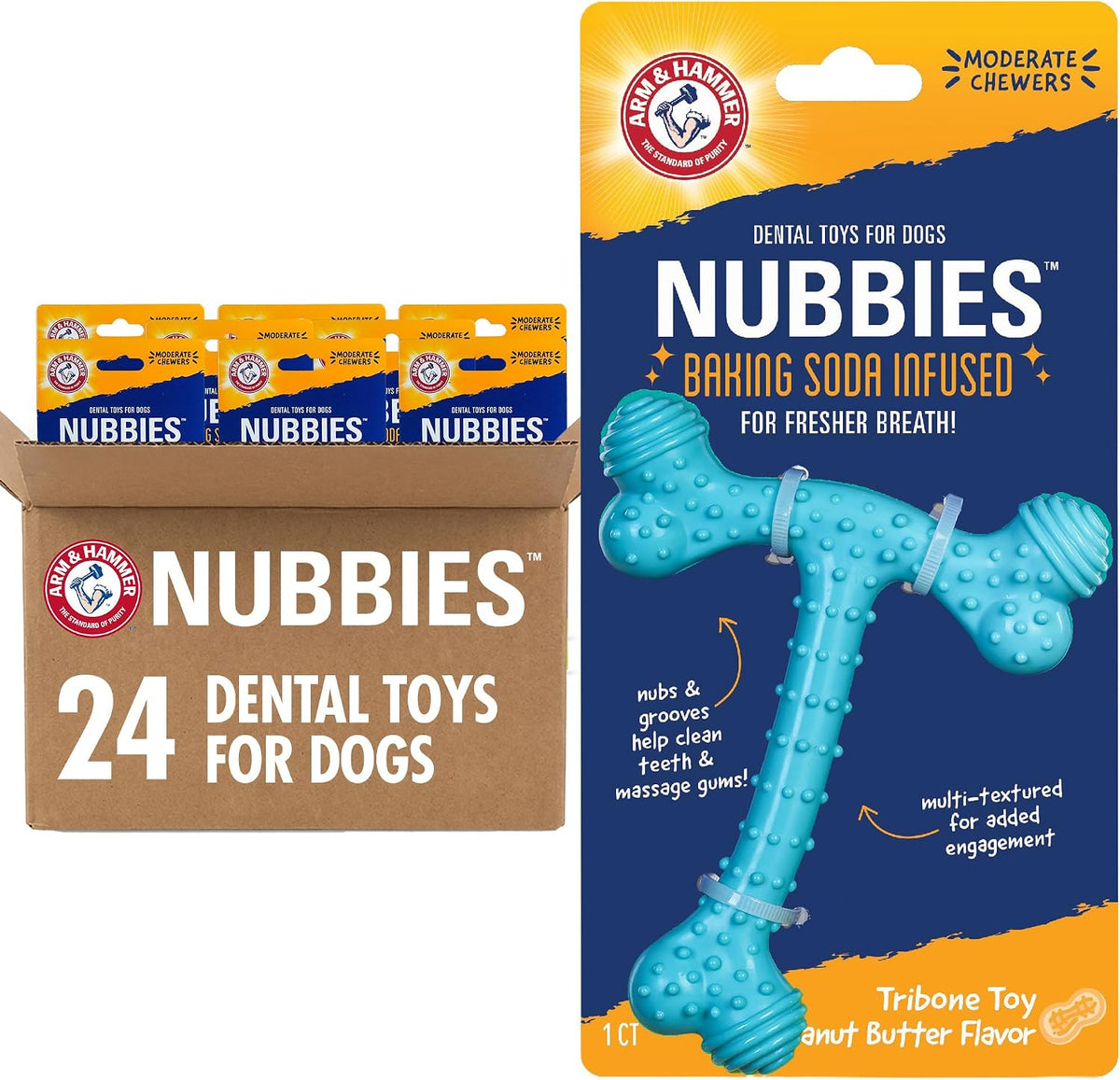 Dinosaur-shaped nylon dental chew toy for dogs with textured nubs, mint flavor – view 12