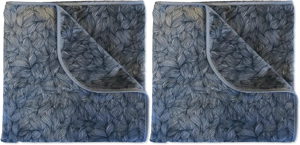 Two black and charcoal reversible waterproof pet throw blankets, 30 x 35 inches – view 3
