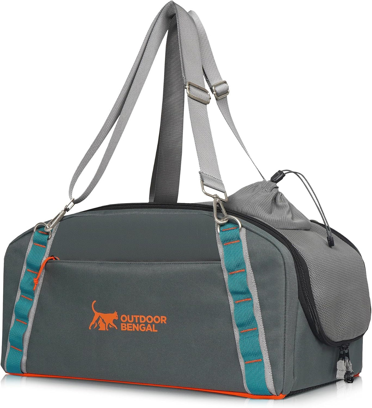 Cat car seat bed placed on a vehicle center console