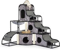 Prevue Pet Products Catville Cat Tower with Plush Hammock, Gray
