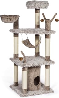 Prevue Pet Products Siberian Mountain Cat Tower Hideaway Condo