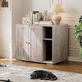 Cat Litter Enclosure for Self-Cleaning Litter Boxes with Power Outlet and Dog-Proof Shelf, Litter Box Cabinet