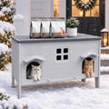 40.2 inch HDPE plastic outdoor cat house shelter