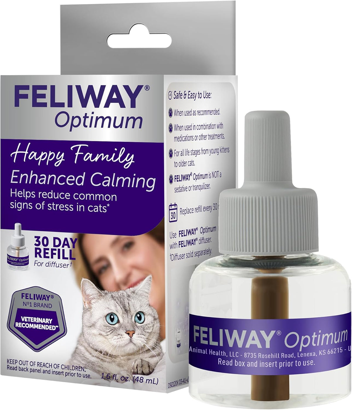 Cat pheromone diffuser refill vials, 48 ml – view 2
