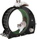 48-inch cat exercise wheel with attached three-level jumping tower – view 3