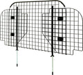 Adjustable wire car pet barrier between front and back seats