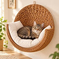 Hanging Cat Bed, Space-Saving Wall Mount, 2 Pieces