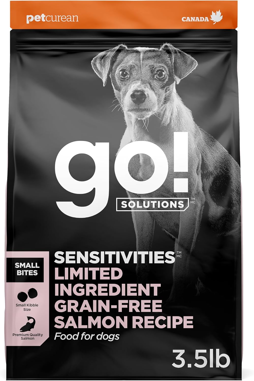 22 lb bag of salmon limited ingredient small bites dry dog food – view 2